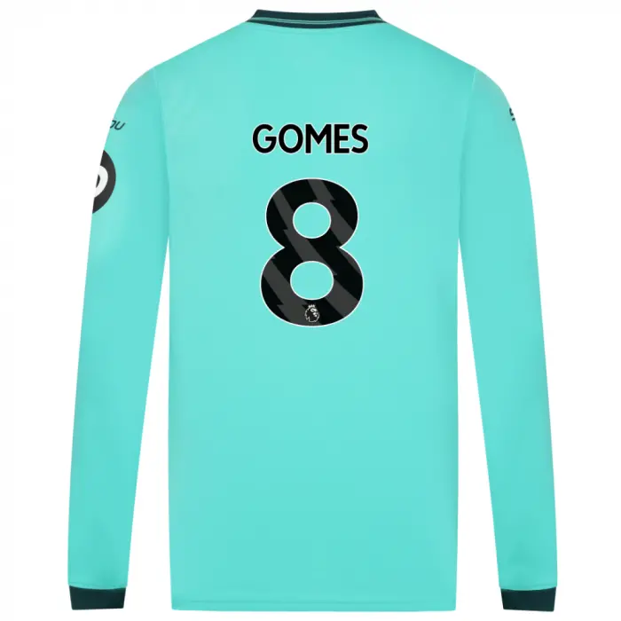 Wolverhampton Wanderers Shirts Store | Wolverhampton Wanderers A 2025-26 Wolves Away Shirt – Adult – LS GOMES 8 Shirts